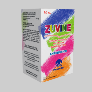 Zuvine 100 mg por 5 mL Pharmalat suspensión